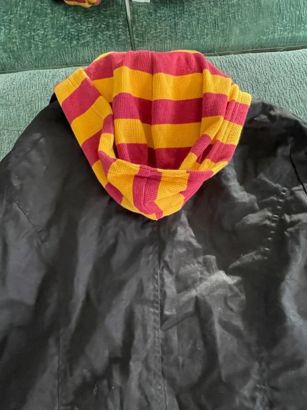 Harry Potter Gryffindor Womens Black Blazer With Striped Hood & Embroidered Cres - Picture 11 of 12